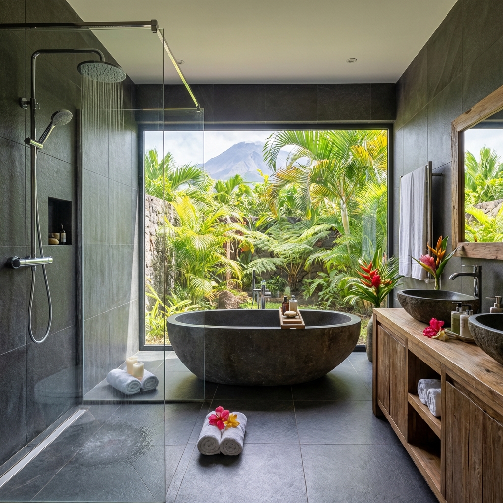 Salle de Bain Tropicale